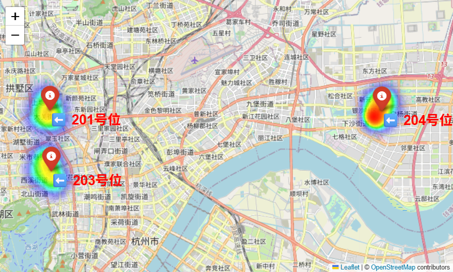 杭州候选店址商业热力图